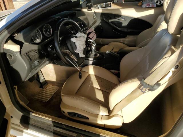 WBAEB53559C224491 - 2009 BMW 650 I WHITE photo 7