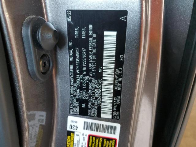 5TDBSKFC8NS063495 - 2022 TOYOTA SIENNA LE GRAY photo 13