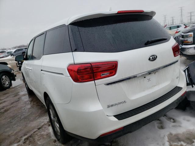 KNDMB5C1XK6526083 - 2019 KIA SEDONA LX WHITE photo 2