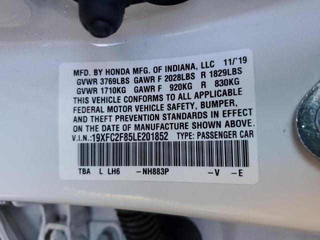 19XFC2F85LE201852 - 2020 HONDA CIVIC SPORT 白色 照片 12