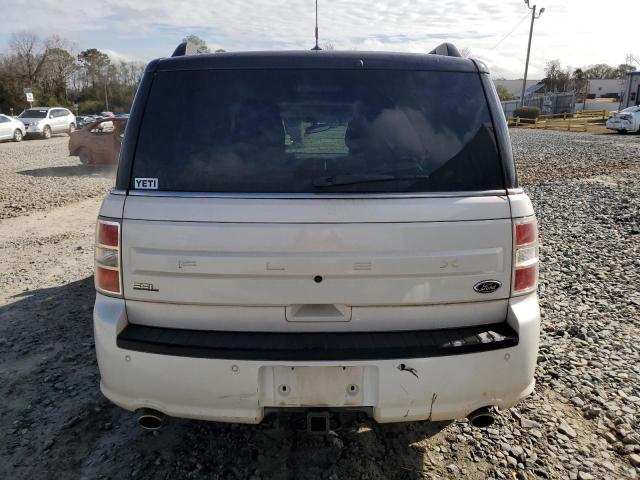 2FMGK5C88DBD18603 - 2013 FORD FLEX SEL WHITE photo 6