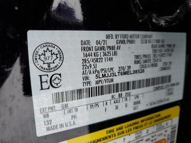 5LMJJ3LT6MEL08526 - 2021 LINCOLN NAVIGATOR 黑色 照片 14