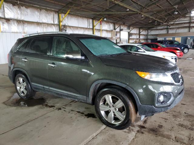 5XYKU3A69CG276905 - 2012 KIA SORENTO EX GREEN photo 4