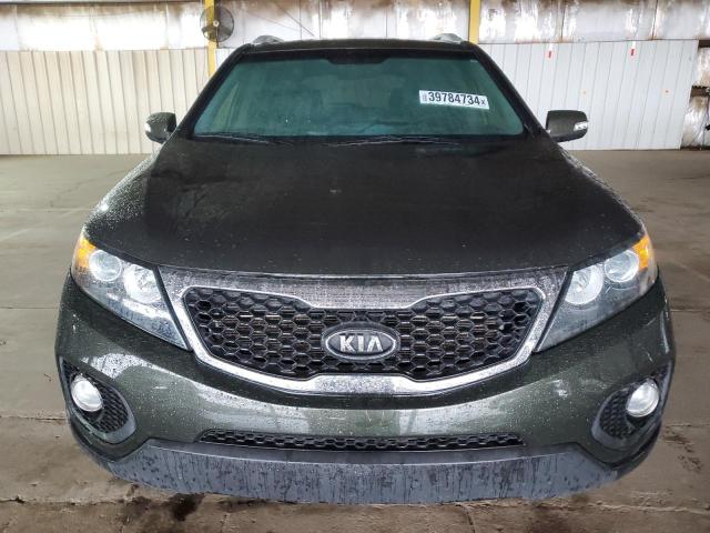 5XYKU3A69CG276905 - 2012 KIA SORENTO EX GREEN photo 5