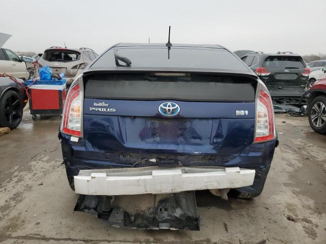 JTDKN3DU3D1710387 - 2013 TOYOTA PRIUS BLUE photo 6