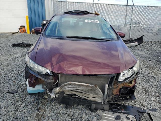 2HGFB2F71FH015018 - 2015 HONDA CIVIC SE BURGUNDY photo 5