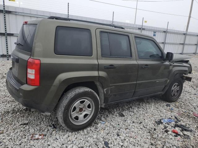 1C4NJPBB0GD547105 - 2016 JEEP PATRIOT SPORT GREEN photo 3