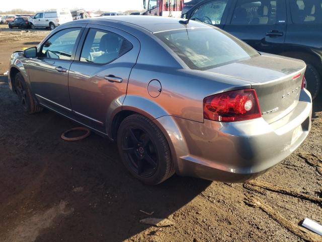 1C3CDZAB6CN322627 - 2012 DODGE AVENGER SE GRAY photo 2