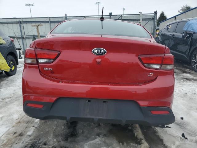 3KPA24AB6KE217939 - 2019 KIA RIO S RED photo 6