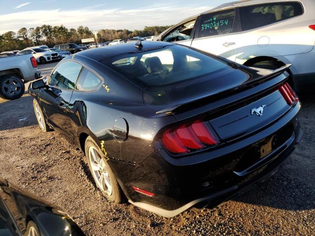 1FA6P8TH3M5151340 - 2021 FORD MUSTANG BLACK photo 2