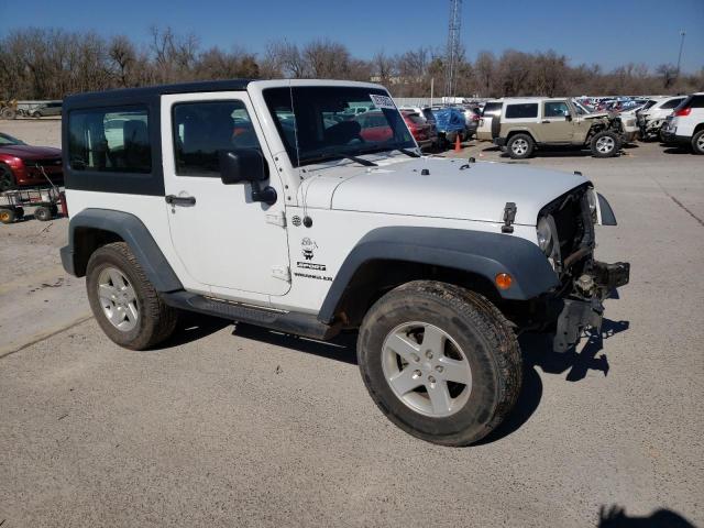 1C4AJWAG2EL308454 - 2014 JEEP WRANGLER SPORT WHITE photo 4