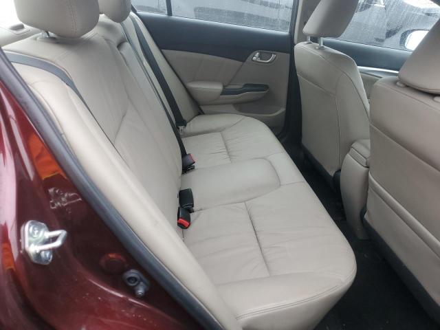 19XFB2F91FE031585 - 2015 HONDA CIVIC EXL ბურგუნდია ფოტო 10