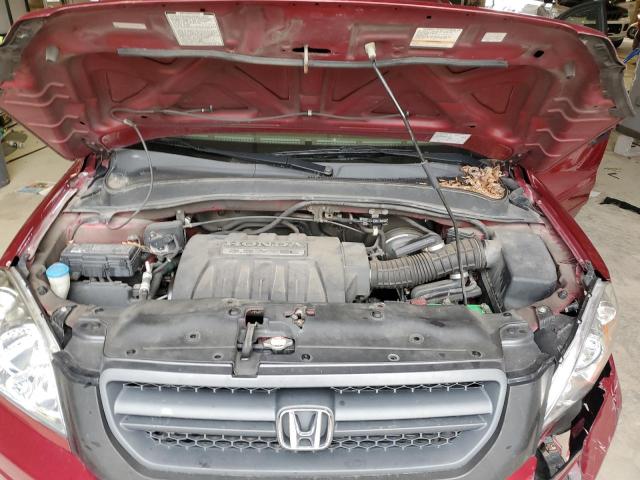 5FNYF18525B045828 - 2005 HONDA PILOT EXL RED photo 12