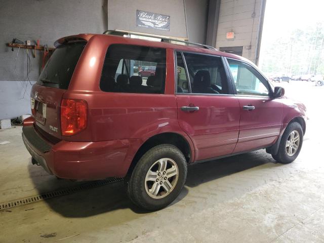 5FNYF18525B045828 - 2005 HONDA PILOT EXL RED photo 3