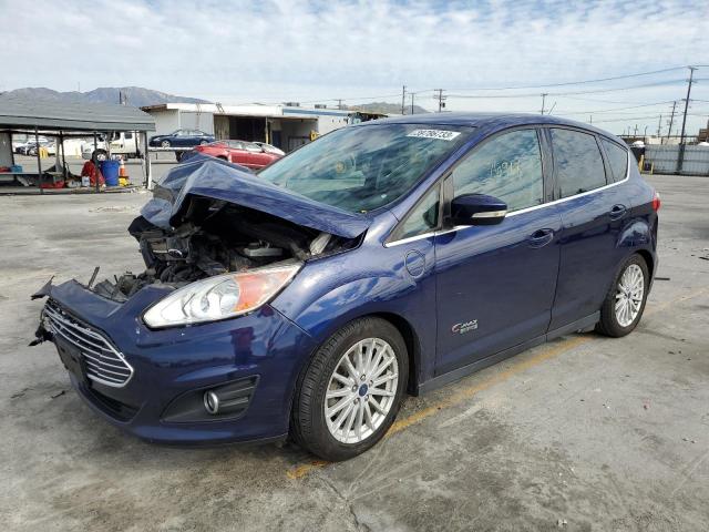 1FADP5CU0GL109758 - 2016 FORD C-MAX PREMIUM SEL BLUE photo 1