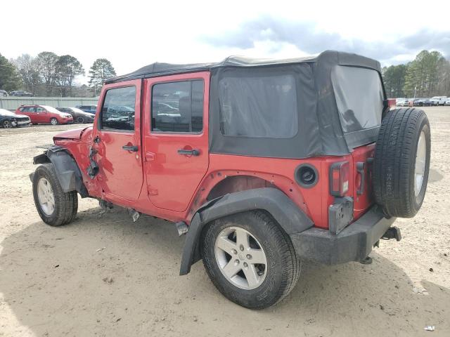 1C4BJWDG4CL194261 - 2012 JEEP WRANGLER U SPORT წითელი ფოტო 2