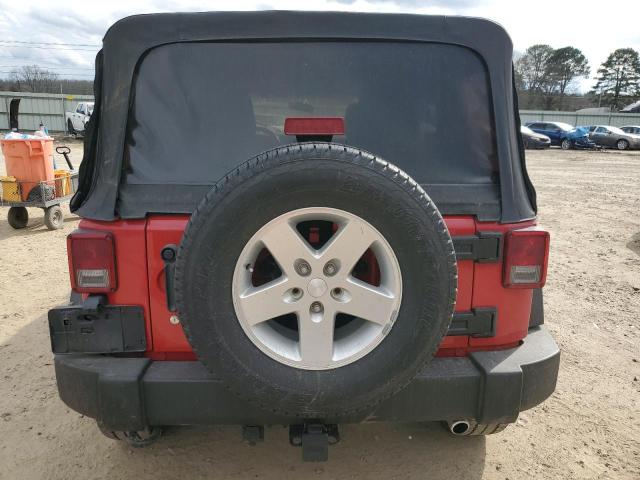 1C4BJWDG4CL194261 - 2012 JEEP WRANGLER U SPORT წითელი ფოტო 6