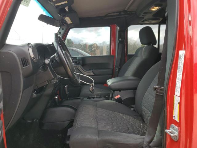 1C4BJWDG4CL194261 - 2012 JEEP WRANGLER U SPORT წითელი ფოტო 7