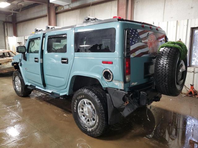 5GRGN23U87H101243 - 2007 HUMMER H2 BLUE photo 2