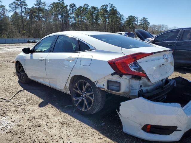 2HGFC2F86KH509200 - 2019 HONDA CIVIC SPORT WHITE photo 2