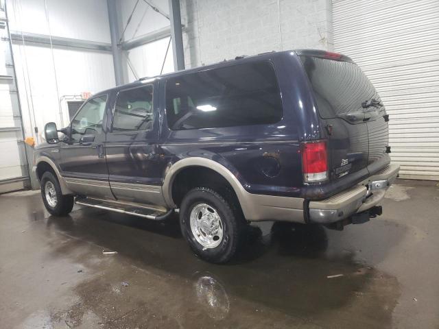 1FMNU43S0YEE35643 - 2000 FORD EXCURSION LIMITED BLUE photo 2