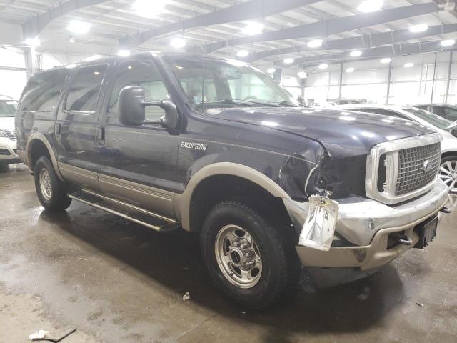 1FMNU43S0YEE35643 - 2000 FORD EXCURSION LIMITED BLUE photo 4