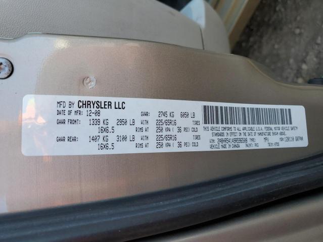 2A8HR54149R596508 - 2009 CHRYSLER TOWN & COU TOURING 金色 照片 13