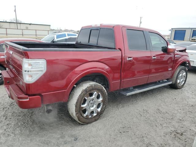 1FTFW1ET5DFC19489 - 2013 FORD F150 SUPERCREW MAROON photo 3