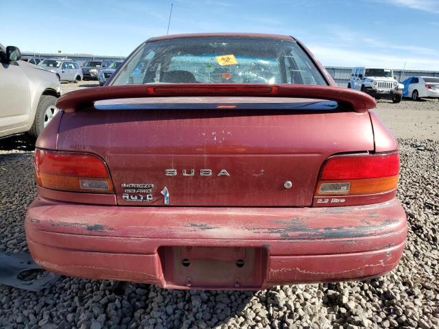 JF1GC4555TH514472 - 1996 SUBARU IMPREZA LX RED photo 6