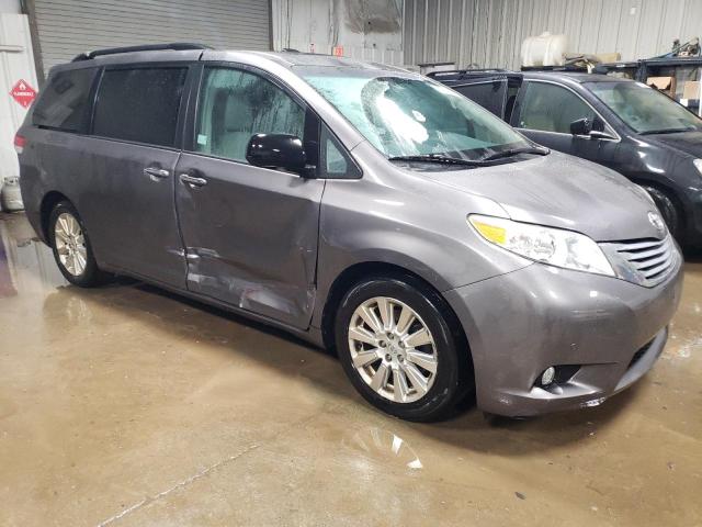 5TDYK3DC4BS115980 - 2011 TOYOTA SIENNA XLE GRAY photo 4