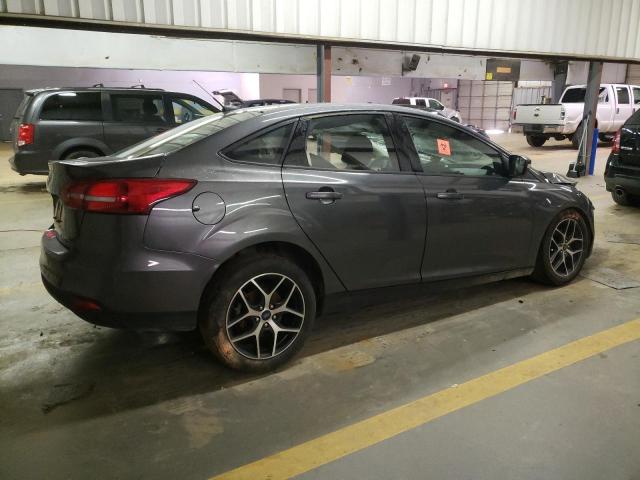 1FADP3H2XHL345590 - 2017 FORD FOCUS SEL GRAY photo 3