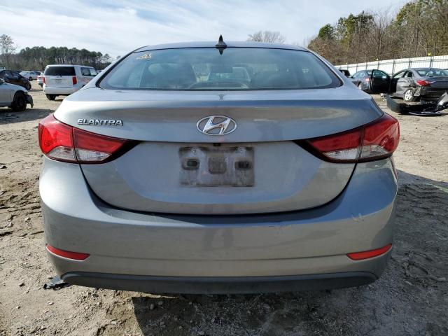 KMHDH4AE3FU383215 - 2015 HYUNDAI ELANTRA SE GRAY photo 6