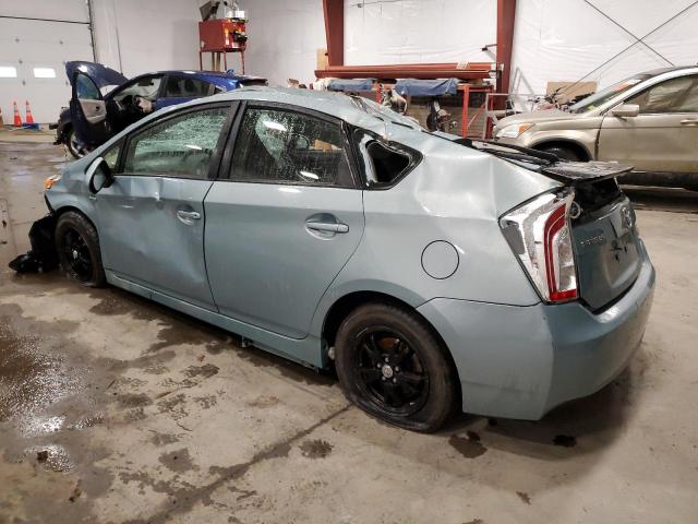 JTDKN3DU4D1657277 - 2013 TOYOTA PRIUS BLUE photo 2