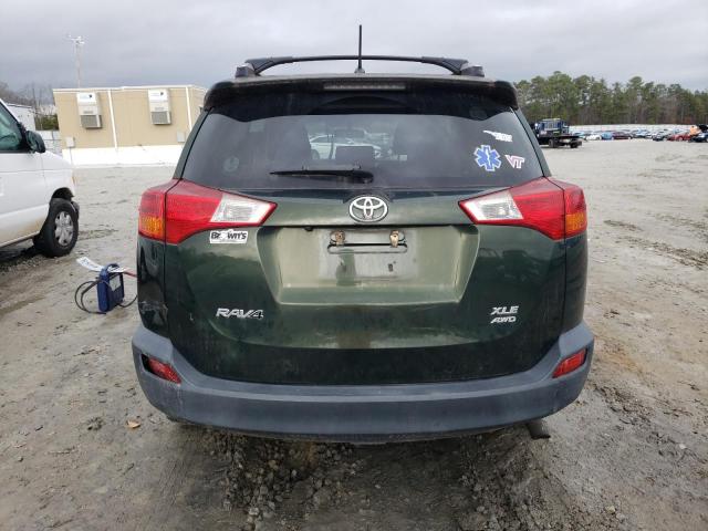 JTMRFREV5D5017366 - 2013 TOYOTA RAV4 XLE GREEN photo 6