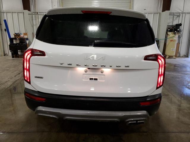 5XYP6DHC8NG304777 - 2022 KIA TELLURIDE S WHITE photo 6