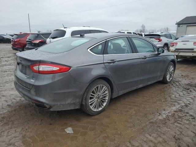 3FA6P0H96ER340369 - 2014 FORD FUSION SE GRAY photo 3