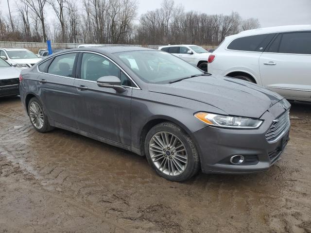 3FA6P0H96ER340369 - 2014 FORD FUSION SE GRAY photo 4