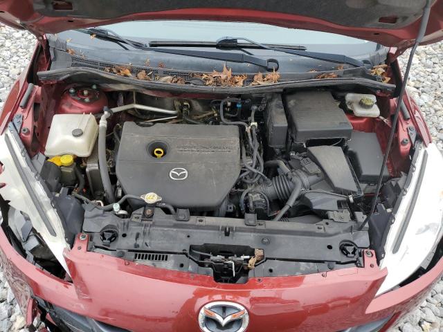 JM1CW2DL3C0136848 - 2012 MAZDA 5 RED photo 12