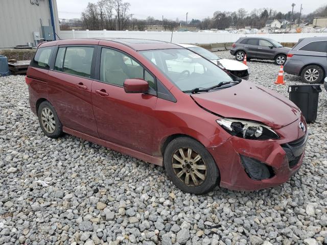 JM1CW2DL3C0136848 - 2012 MAZDA 5 RED photo 4