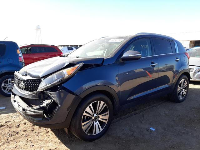 KNDPC3AC0G7840359 - 2016 KIA SPORTAGE EX BLUE photo 1