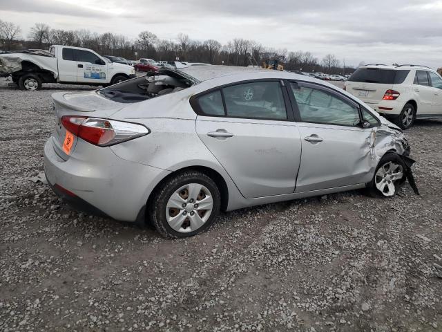 KNAFK4A62F5351127 - 2015 KIA FORTE LX SILVER photo 3