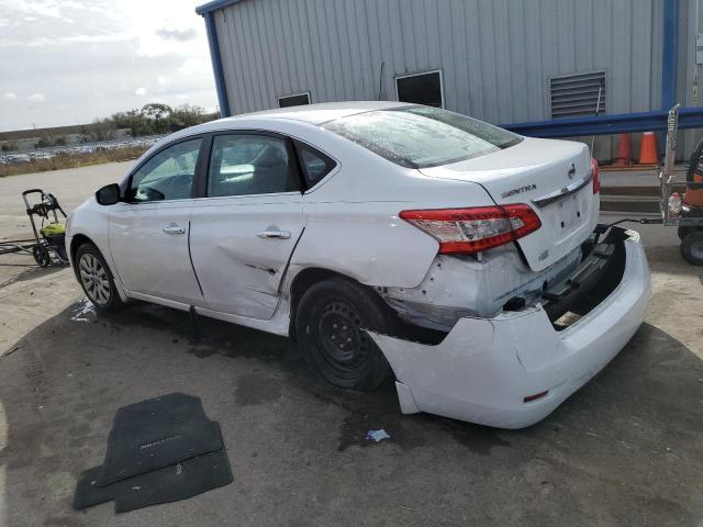 3N1AB7AP4FY377922 - 2015 NISSAN SENTRA S WHITE photo 2