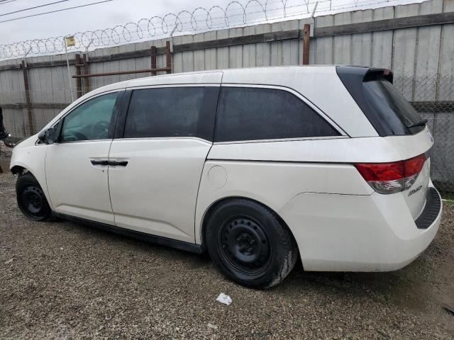 5FNRL5H26FB114404 - 2015 HONDA ODYSSEY LX WHITE photo 2