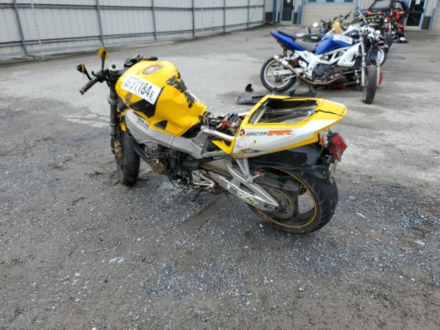 JH2SC4402YM001633 - 2000 HONDA CBR900 RR YELLOW photo 3