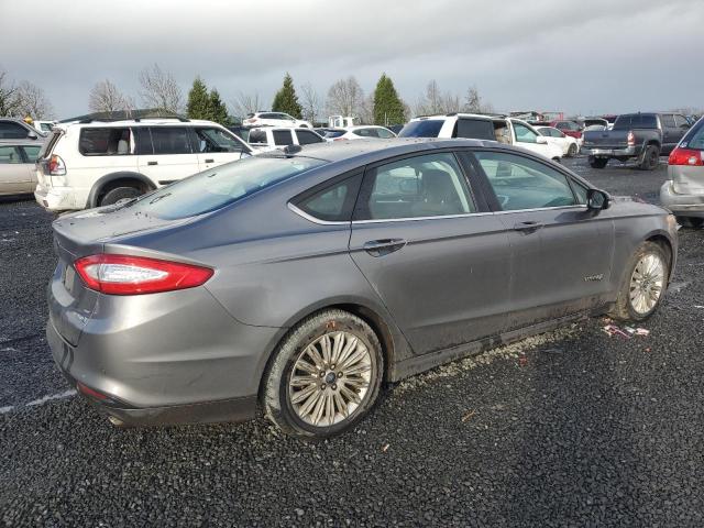 3FA6P0LU2DR345644 - 2013 FORD FUSION SE HYBRID GRAY photo 3