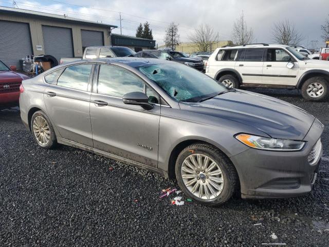 3FA6P0LU2DR345644 - 2013 FORD FUSION SE HYBRID GRAY photo 4