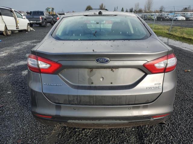 3FA6P0LU2DR345644 - 2013 FORD FUSION SE HYBRID GRAY photo 6