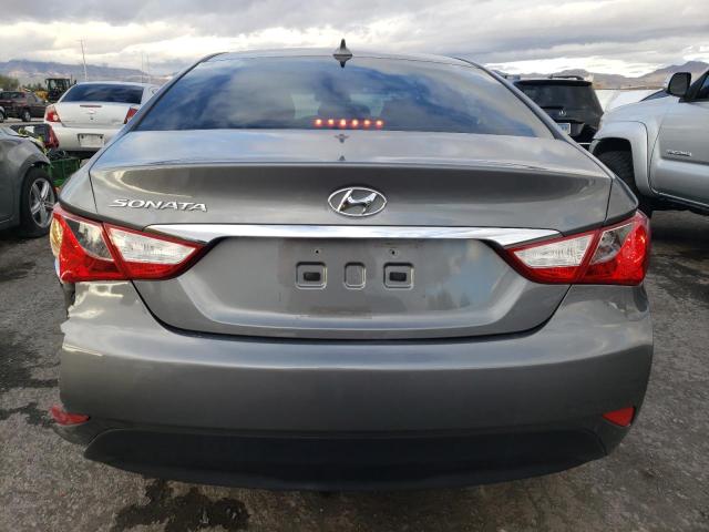 5NPEB4ACXEH915061 - 2014 HYUNDAI SONATA GLS GRAY photo 6