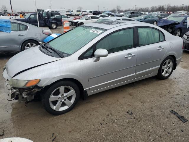 1HGFA16876L127119 - 2006 HONDA CIVIC EX SILVER photo 1