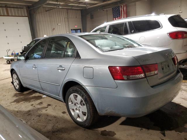 5NPET46C08H363709 - 2008 HYUNDAI SONATA GLS BLUE photo 2